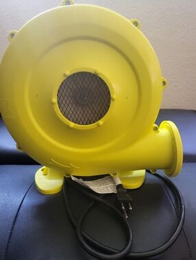 Yellow Utility Blower Fan - Portable Home Air Circulator